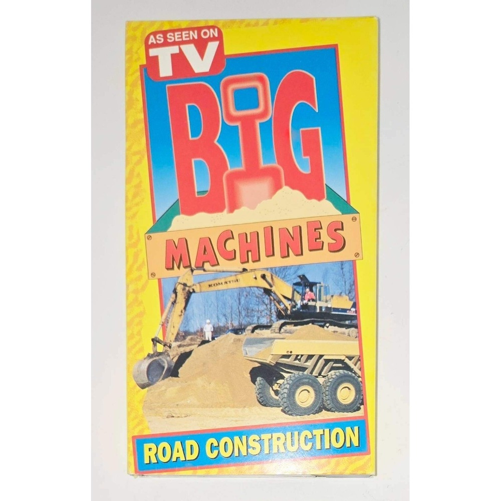 Vintage Big Machines Road Construction VHS As Seen On TV Sterling 5977